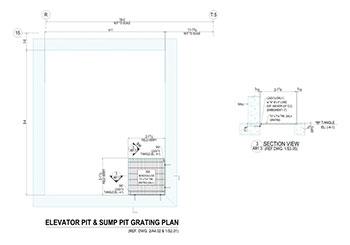 SUMP PIT GRATING PLAN