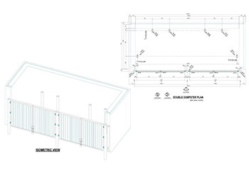 TRASH GATE PLANS AND SECTION